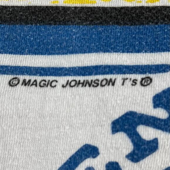 90s Golden State Warriors Magic Johnson T’s AOP T shirt 1990s vintage - Picture 5 of 9